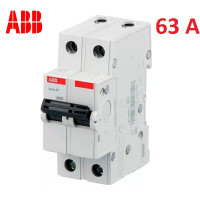 Автоматический выключатель 2Р 63А тип C, ABB basic M 