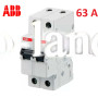 Автоматический выключатель 2Р 63А тип C, ABB basic M 