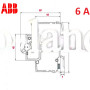 Автоматический выключатель 1Р 6А C, ABB basic M 
