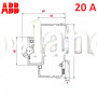 Автоматический выключатель 1Р 20А C, ABB basic M 