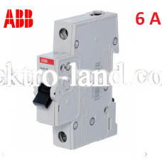 Автоматический выключатель 1Р 6А C, ABB basic M 