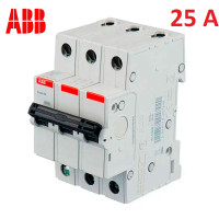Автоматический выключатель 3Р 25А тип C, ABB basic M 