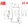 Автоматический выключатель 3Р 32А тип C, ABB basic M 