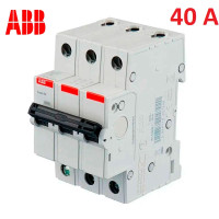 Автоматический выключатель 3Р 40А тип C, ABB basic M 