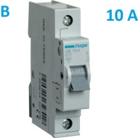 Автоматический выключатель Hager MB110A. Ін=10А, 1P, характеристика B 