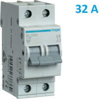 Автоматический выключатель Hager MC232A. Ін=32А, 2P, характеристика C 