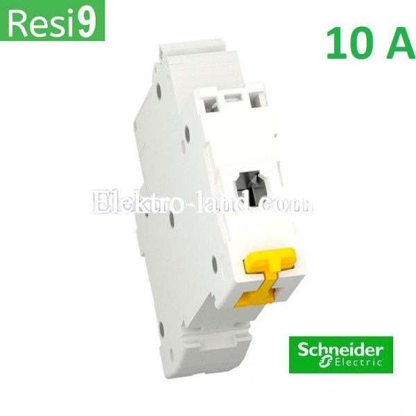 Автоматический выключатель 1Р 10А, C, 6кА, Schneider Electric RESI9 (R9F12110)