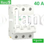 Автоматический выключатель 3Р 40А, C, 6кА, Schneider Electric RESI9 (R9F12340)