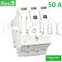 Автоматический выключатель 3Р 50А, C, 6кА, Schneider Electric RESI9 (R9F12350)