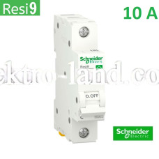 Автоматический выключатель 1Р 10А, C, 6кА, Schneider Electric RESI9 (R9F12110)