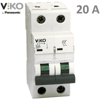 Автоматический выключатель (2p, 20А) Viko 4VTB-2C20