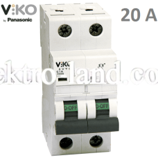 Автоматический выключатель (2p, 20А) Viko 4VTB-2C20