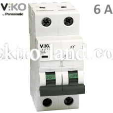 Автоматический выключатель (2p, 6А) Viko 4VTB-2C06