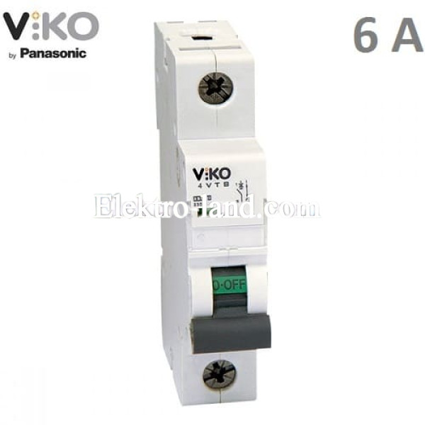 Автоматический выключатель (1p, 6А) Viko 4VTB-1C06