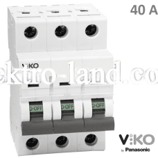 Автоматический выключатель (3p, 40А) Viko 4VTB-3C40