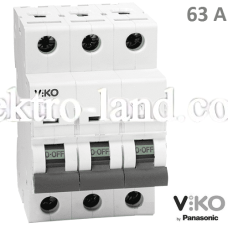 Автоматический выключатель (3p, 63А) Viko 4VTB-3C63