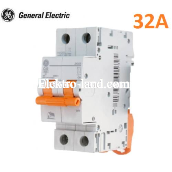 Автоматический выключатель DG 62 C32 6kA 2P General Electric