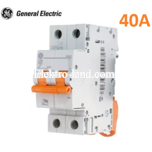 Автоматический выключатель DG 62 C40 6kA 2P General Electric