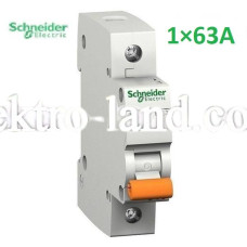 Автоматический выключатель ВА63 Домовой 1П 63A C Schneider Electric