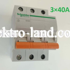 Автоматический выключатель ВА63 Домовой 3П 40A C Schneider Electric