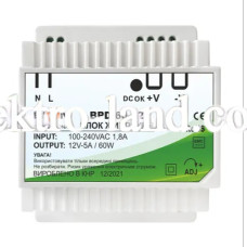 Блок питания Biom Professional DC12 60W BPD-60-12 5A под DIN-рейку