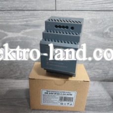 Блок питания, трансформатор для светодиодных лент на DIN-рейку 24V 2.5А 60W IP20 DR 1021422 AVT