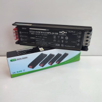 Блок питания в алюминиевом корпусе с перфорацией DC24 200W Biom Professional  BPX-24-200 8A черный