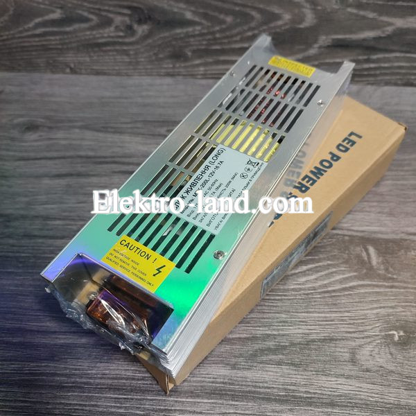 Блок питания 200W MTK-200L-12 (12V 16.7А) LONG Premium для светодиодных лент, модулей, линеек