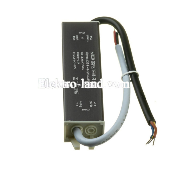 Блок питания AVT-F 12V – 3.33А – 40W герметичный IP67