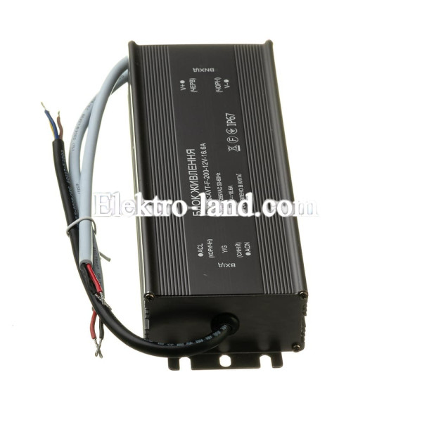 Блок питания AVT-F 12V NEW – 16.66А – 200W герметичный IP67