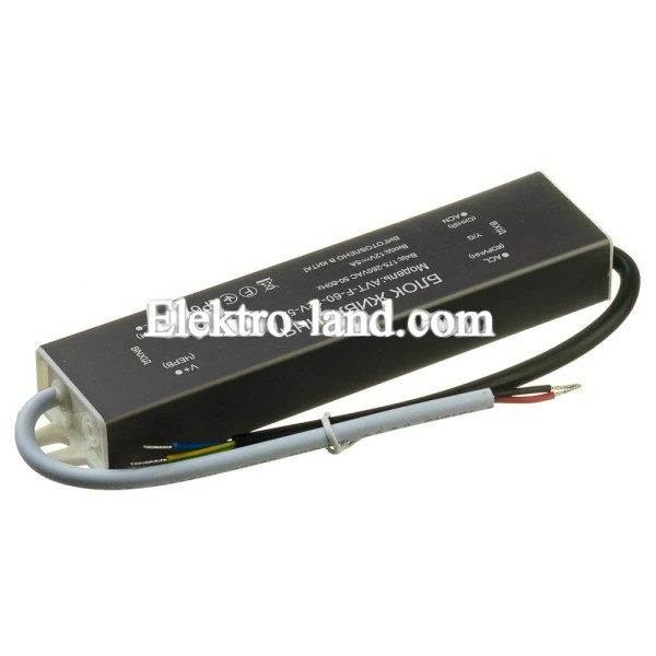 Блок питания AVT-F 12V NEW – 5А – 60W герметичный IP67