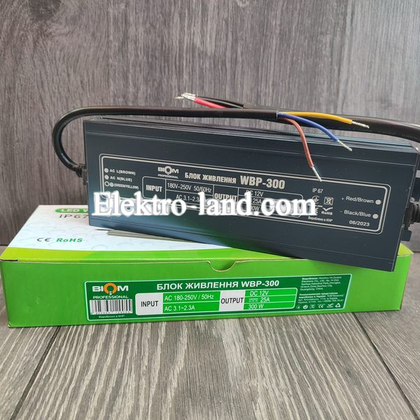 Блок питания BIOM Professional DC12 300W WBP-300-12 25А герметичный