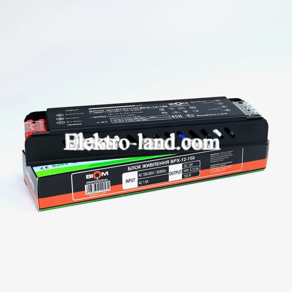 Блок питания BIOM Professional DC12 150W BPX-12-150 12.5А