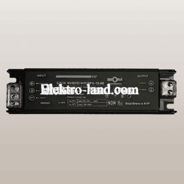 Блок питания BIOM Professional DC12 60W BPX-12-60 5А