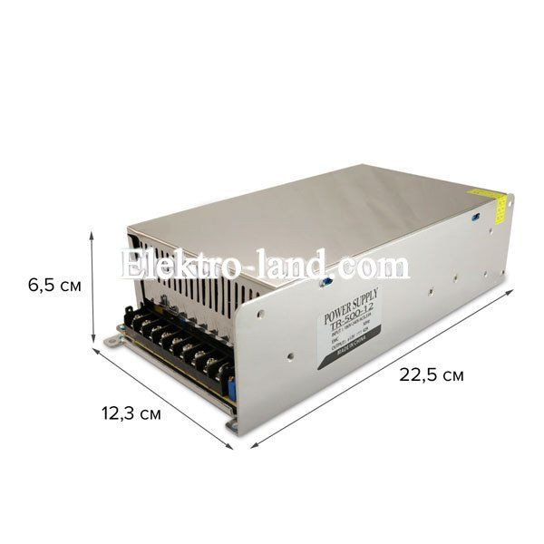 Блок питания 41A  (500W) негерметичный на 12 вольт Biom 