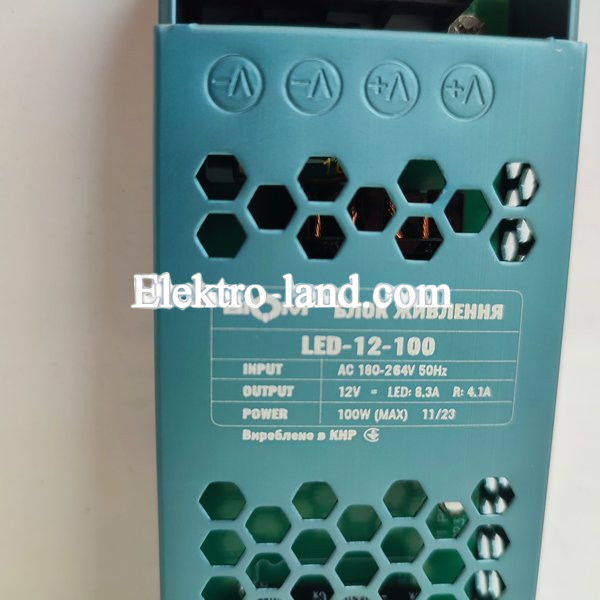 Блок питания  BIOM ultra 12V 100W 8.3A