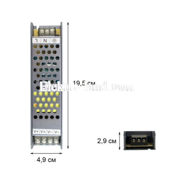 Блок питания 16.5A  (200W) негерметичный на 12 вольт Biom Professional   