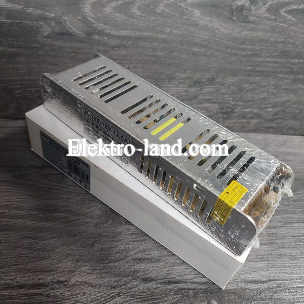 Блок питания металлический перфорированный серия M-150 12.5A  (150W) негерметичный на 12 вольт AVT 