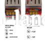 Блок питания 10A  (120W)  узкий негерметичный arl-120 на 12 вольт Biom 