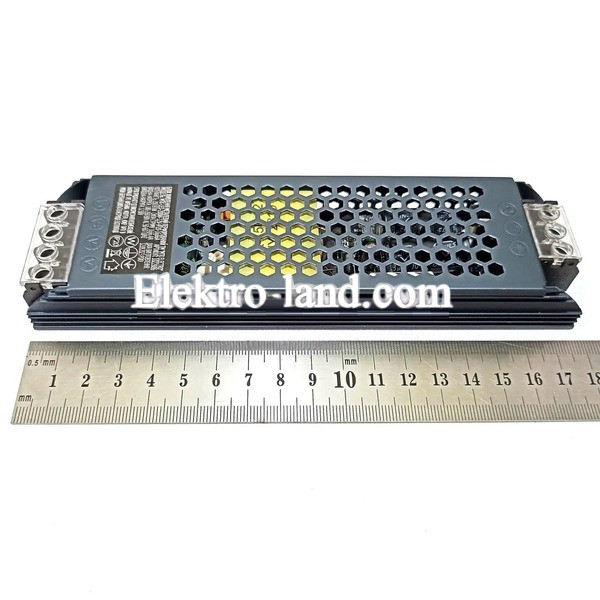 Блок питания 200W 12V MTK Electro MTK-LED-200W-12V-IP20-16.66A маленький 179х50х23мм (200Вт 12В 16.66А) для светодиодной LED ленты