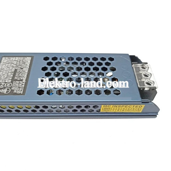 Блок питания 300W 12V MTK Electro MTK-LED-300W-12V-IP20-25A маленький 206х50х23мм (300Вт 12В 25А) для светодиодной LED ленты