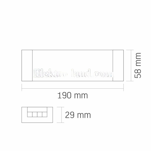 Блок питания для LED ленты VIDEX DC12V 16.6A 200W (VL-LST-P200-12V)