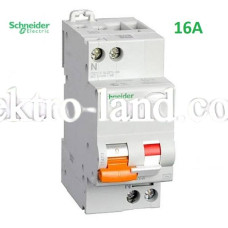 Дифференциальный автоматический выключатель АД63 Домовой 2П 16A 30МА Schneider Electric
