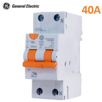 Дифференциальный автоматический выключатель (Дифавтомат) DDM60C40/030 2P 40A AC, 6kA General Electric 