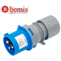 Вилка силовая 3х16A 220V IP44 Bemis BC1-1403-2011