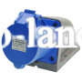 Розетка стационарная силовая 220V 3х32A полиамид IP44 Bemis Полиамид