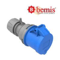 Розетка силовая переносная, разъем 3х32A 220V IP44 Bemis BC1-3403-2312 Полиамид