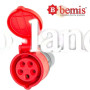 Разъем, розетка силовая переносная 380V 4х32A полиамид IP44 Bemis (BC1-3504-2312) 