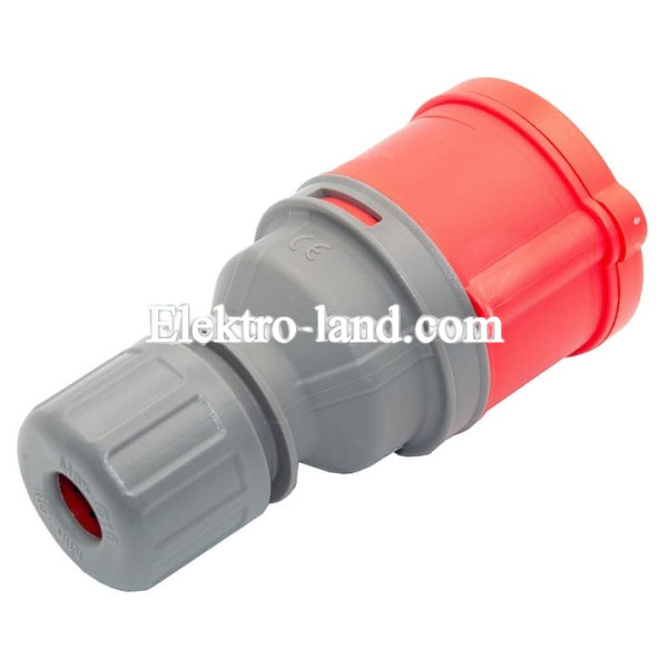 Разъем, розетка силовая переносная 380V 4х32A полиамид IP44 Bemis (BC1-3504-2312) 