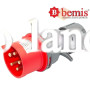 Вилка силовая 380V 5х32A IP44 Bemis BC1-3505-2011
